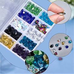 80Pcs 10 Colors Romantic Valentines Ideas Glass Charms&nbsp;EGLA-SP0001-31