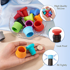 14Pcs 14 Styles Silicone Bottle Stopper&nbsp;AJEW-TA0002-54