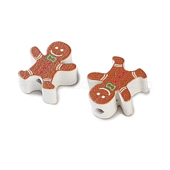 Christmas Theme Schima Wood Beads&nbsp;WOOD-F018-03