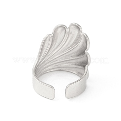 Non-Tarnish 304 Stainless Steel Open Cuff Rings&nbsp;RJEW-S418-04P
