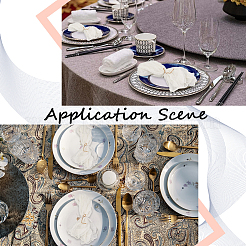 Wrinkled Polyester Dinner Cloth Napkins&nbsp;AJEW-WH20020-115E