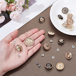 14 Sets 7 Styles Alloy Boot Shoelace Buckle&nbsp;FIND-OC0013-27