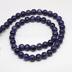 Natural Yellow Jade Beads Strands&nbsp;G-G598-6mm-YXS-15