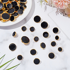 100Pcs 5 Style Plastic Shank Buttons&nbsp;BUTT-OC0001-51A