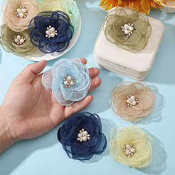 12Pcs 6 Colors Polyester Ornament Accessories&nbsp;DIY-CA0008-08B