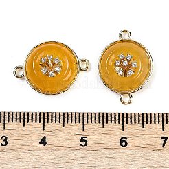 Dyed Natural White Jade Flat Round Links&nbsp;G-I375-08G-04