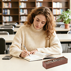 Wooden Pen Case&nbsp;AJEW-WH0709-527C