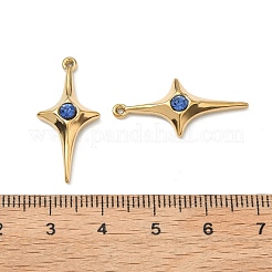 304 Stainless Steel Rhinestone Pendants&nbsp;STAS-L308-04B-G
