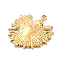 Ion Plating(IP) 304 Stainless Steel Pendants&nbsp;STAS-P379-18B-G