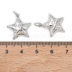 SHEGRACE Brass Clear Cubic Zirconia Pendants&nbsp;XGRQ3K091-524P