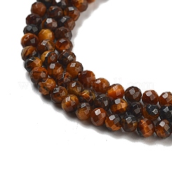 Natural Tiger Eye Bead Strands&nbsp;G-R344-3mm-44