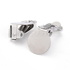 Tarnish Resistant 304 Stainless Steel Clip-on Earring Setting&nbsp;STAS-L244-49P