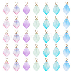 70Pcs Imitation Jade Glass Pendants&nbsp;PALLOY-TAC0279