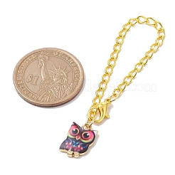 Owl Alloy Pendants Decorations&nbsp;HJEW-JM01865