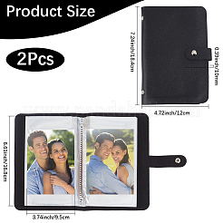 2Pcs PU Leather Saving Money Notebook with PP Plastic 100Pcs Envelopes Pocket&nbsp;AJEW-CL0005-90A