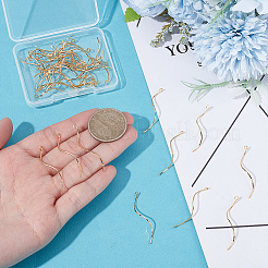 40Pcs Brass Earring Findings&nbsp;KK-UN0006-03