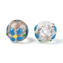 Luminous Handmade Gold Sand Lampwork Beads&nbsp;LAMP-N035-04B