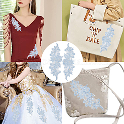 Sew on Flower Appliques&nbsp;PATC-WH0005-42C