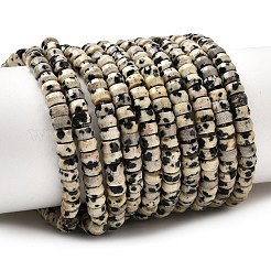 Natural Dalmatian Jasper Heishi Beads Strands&nbsp;G-A299-A12-01