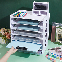 7-Layer PVC File Folder Holders&nbsp;ODIS-WH0099-101