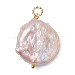 Natural Baroque Pearl Keshi Pearl Pendants&nbsp;X-PALLOY-JF04629-01