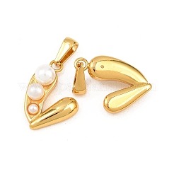 ABS Plastic Imitation Pearl Pendants&nbsp;STAS-P438-28G