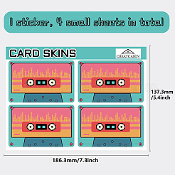 PVC Plastic Waterproof Card Stickers&nbsp;DIY-WH0432-012