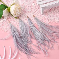 Ostrich Feather Tassel Big Pendant Decorations&nbsp;FIND-S302-08G