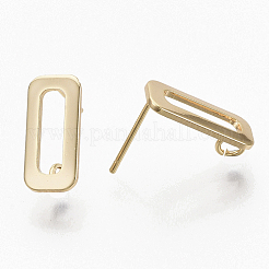 Brass Stud Earring Findings&nbsp;X-KK-T056-10G-NF