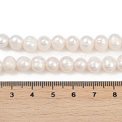 Natural Cultured Freshwater Pearl Beads Strands&nbsp;PEAR-I007-07X-09A