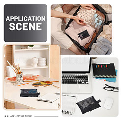 Nylon Mesh Makeup Zipper Bags&nbsp;AJEW-WH0609-513C