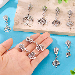 18Pcs 9 Style Alloy Zipper Pulls&nbsp;HJEW-TAC0080
