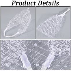 Polyester Mesh Veil Headband&nbsp;OHAR-WH0015-29B