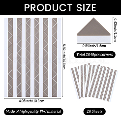 Photo Paper Self Adhesive Corner Stickers&nbsp;AJEW-WH20060-63B