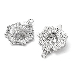 Rack Plating Brass Micro Pave Cubic Zirconia Pendants&nbsp;KK-K333-80P