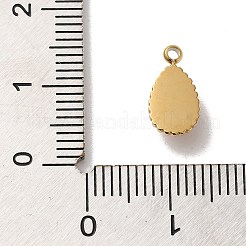 Natural Amethyst Teardrop Charms&nbsp;STAS-B074-04G-04