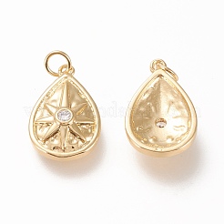 Brass Pendants&nbsp;ZIRC-L098-029G