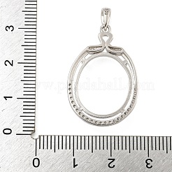 925 Sterling Silver Pendant Cabochon Settings&nbsp;STER-B005-16P