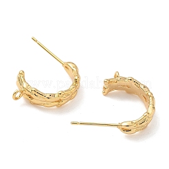 Brass Stud Earring Findings&nbsp;KK-C099-17G