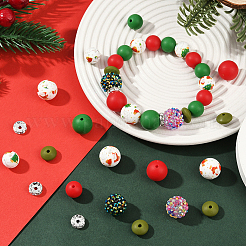 64Pcs Round & Rondelle Food Grade Eco-Friendly Silicone Beads&nbsp;SIL-SP0001-19G
