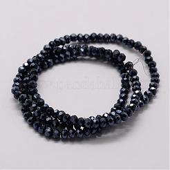 Electroplate Glass Bead Strands&nbsp;GLAA-K016-2x3mm-10PL