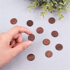 Painted Wood Cabochons&nbsp;WOOD-NB0001-30