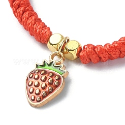 Alloy Enamel Fruit Charm Bracelet&nbsp;BJEW-JB09848