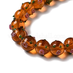 Handmade Bumpy Lampwork Beads Strands&nbsp;LAMP-K037-16H