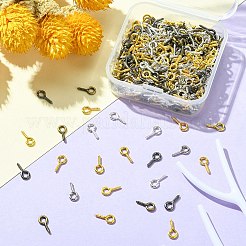 500Pcs Iron Screw Eye Pin Peg Bails&nbsp;IFIN-YW0001-66