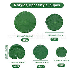 30Pcs 5 Styles Artificial EVA Foam Lotus Leaf&nbsp;AJEW-CA0005-18