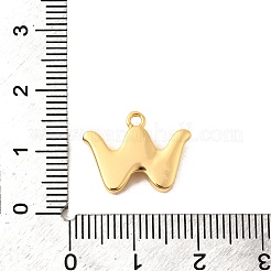 Brass Micro Pave Cubic Zirconia Charms&nbsp;KK-C117-12G-W