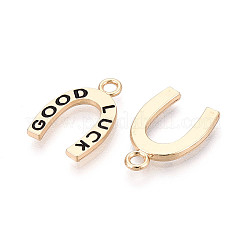 Rack Plating Alloy Enamel Pendants&nbsp;ENAM-T024-05G