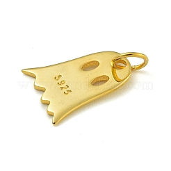 925 Sterling Silver Halloween Ghost Charms&nbsp;STER-NH0001-75G