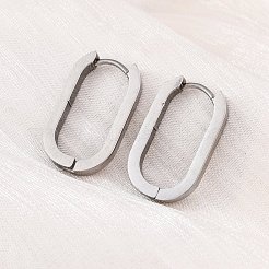 Tarnish Resistant 304 Stainless Steel Huggie Hoop Earrings&nbsp;STAS-S103-21P